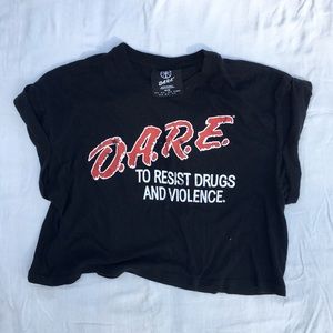 Forever 21 “D.A.R.E” crop top